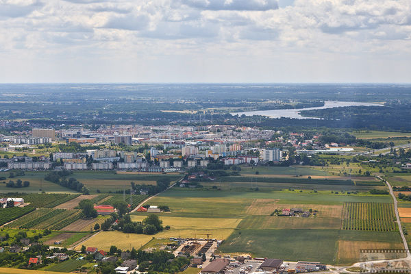 Płock z lotu ptaka
