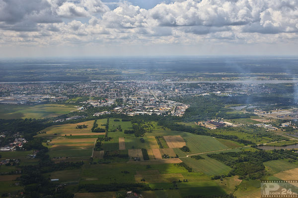 Płock z lotu ptaka
