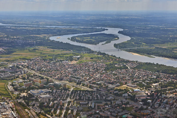 Płock z lotu ptaka
