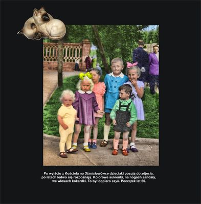 Płockie dzieci - pocz. lat 60-tych.
Zdjęcie pochodzi z książki Mirosława Łakomskiego "Tumbonierka".
Wszelkie prawa zastrzeżone. 
