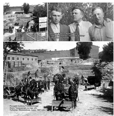 Powszechny Dom Towarowy w budowie - lipiec 1947 rok
Zdjęcie pochodzi z książki Mirosława Łakomskiego "Album Tumski".
Wszelkie prawa zastrzeżone. 
