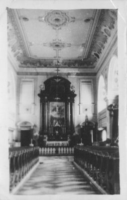 Wnętrze kościoła farnego - 1942
