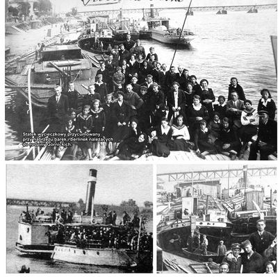 Statki, barki, berlinki
Zdjęcie pochodzi z książki Mirosława Łakomskiego "Szkice płockie".
Wszelkie prawa zastrzeżone. 
