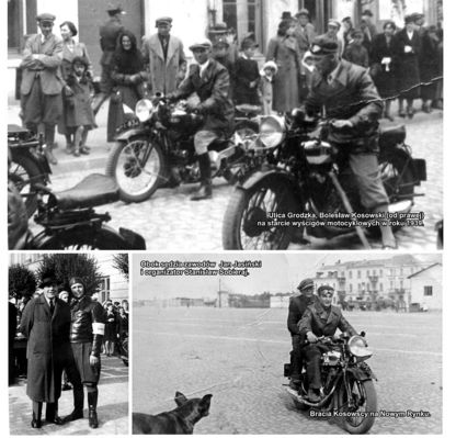 Wyścigi motocylkowe - 1939 r.
Zdjęcie pochodzi z książki Mirosława Łakomskiego "Album Tumski".
Wszelkie prawa zastrzeżone. 
