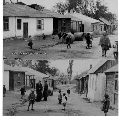 Abisynia, dzielnica biedoty - 1937 r.
Zdjęcie pochodzi z książki Mirosława Łakomskiego "Album Tumski".
Wszelkie prawa zastrzeżone. 
