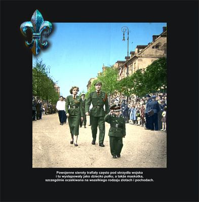 Dziecko pułku
Zdjęcie pochodzi z książki Mirosława Łakomskiego "Tumbonierka".
Wszelkie prawa zastrzeżone. 
