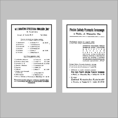 Reklamy
Zdjęcie pochodzi z książki Mirosława Łakomskiego "Fachowcy z Płocka rodem, czyli prywatna inicjatywa".
Wszelkie prawa zastrzeżone.
