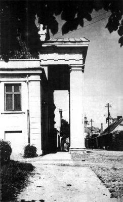 Fragment budynku teatru - około 1920 r.
