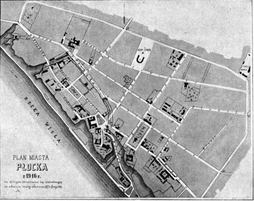 Plan miasta Płocka z 1916 r.
