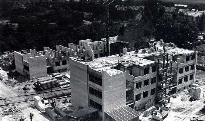 Budowa os. Kolegialna - lata 60-te
