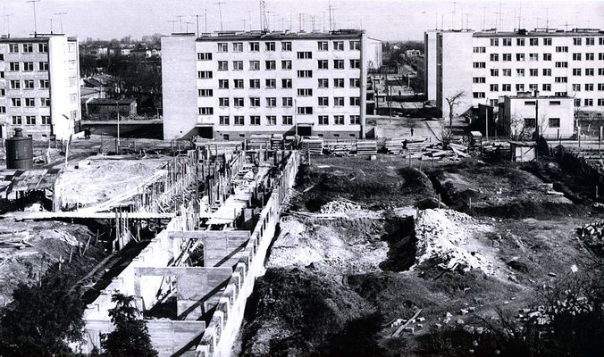 Budowa os. Kolegialna - lata 60-te
