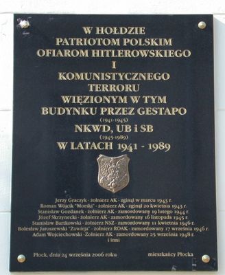 W hołdzie ofiarom ... 1941 - 1989 r.
