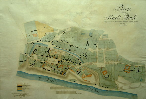 Plan miasta Płocka z 1803 roku
Zdjęcie wykonał: Stanisław Płuciennik
Żródło: www.polska.pl
