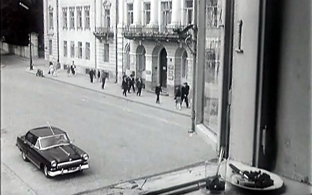 "Dotknięcie nocy" - widok na Stary Rynek
1961 r.

Scena z filmu "Dotknięcie nocy"
