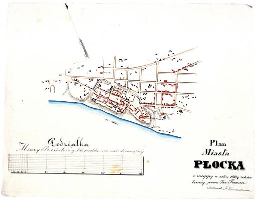 Plan miasta Płocka - 1804 rok
Autor: Franciszek Kondratowicz
Autor oryginału: F. Tamm, geodeta

Skala: 1:2 000
