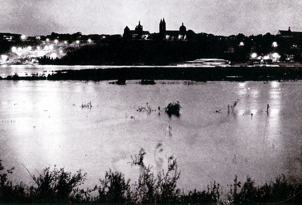 Płock nocą - 1971 rok
