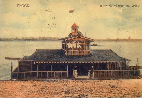 Przystań klubu wioślarskiego na Wiśle - 1915 r.
