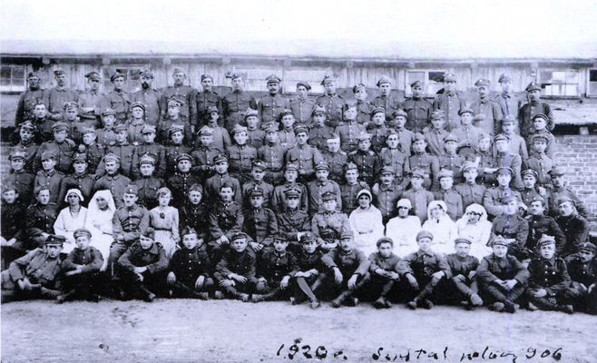 Szpital polowy w Płocku w 1920 roku
