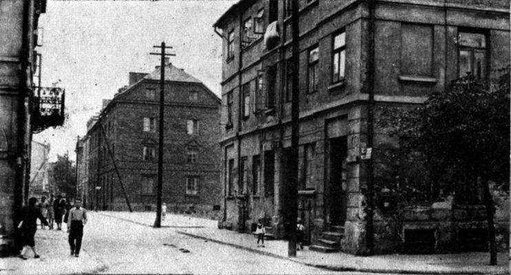 Fragment centrum starego Płocka
koniec lat 50-tych
Autor: Henryk Prośniewski

[Opis oryginalny]
