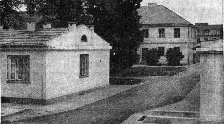 Ogólny widok Szpitala Miejskiego
Po lewej nowo wybudowany pawilon oddziału wewnętrznego. W głębi budynek starego szpitala.

koniec lat 50-tych
Autor: Henryk Prośniewski

[Opis oryginalny]
