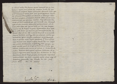 List biskupa płockiego Andrzeja Kryskiego do królowej Bony z dnia 7 VI 1532 roku (Str. 2)
7 VI 1532, Płock
Andrzej Krzycki, biskup płocki, donosi królowej Bonie o konsultacjach w sprawie ratowania zamku płockiego, zakończonym sporze z Toruniem oraz rozpoczętej przez siebie budowie nowej katedry.
