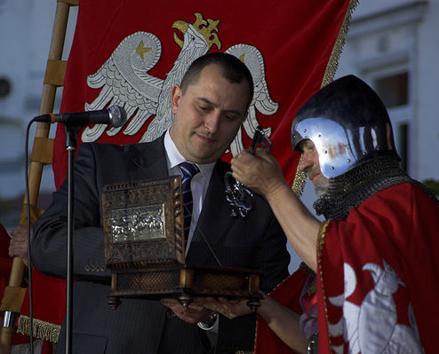 Dni Historii Płocka i Dzień Chemika 30 maja - 1 czerwca 2008 roku
Otwarcie Dni Historii Płocka
Symboliczne wręczenie kluczy do bram miasta płockiemu rycerstwu
