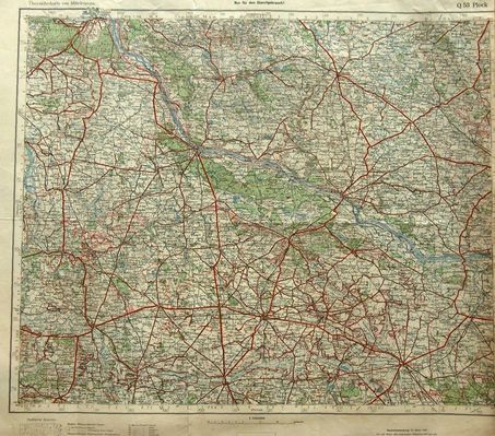 Mapa sztabowa
rok wyd. 1934 r.
