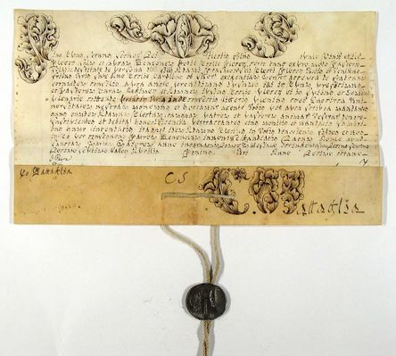 Bulla Piusa VII
Bulla Piusa VII w sprawie powołania Adama Prażmowskiego na biskupa Płocka z dnia 16 III 1817 roku - lico dokumentu

[i]16 III 1817, Rzym
Papież Pius VII zawiadamia ludność miasta Płocka i diecezji o powołaniu Adama Prażmowskiego na biskupa i wzywa ją do posłuszeństwa nowemu pasterzowi.[/i]
