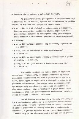 notatka
Notatka Departamentu Postępowania Karnego na temat protestów robotniczych w Radomiu, Ursusie i Płocku w czerwcu 1976 roku (str.2)
