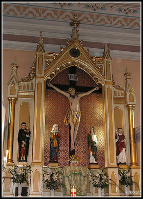 Kościół w Bądkowie Kościelnym
Ołtarz główny kościoła parafialnego pw. Św. Wincentego a Paulo w Bądkowie Kościelnym
 gm. Brudzeń Duży
