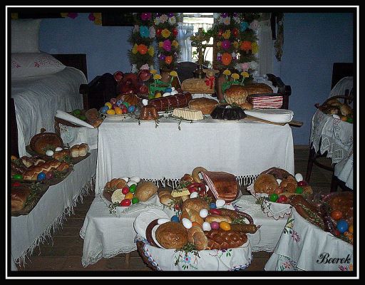 Skansen w Sierpcu
Wielkanocny wystrój chaty
