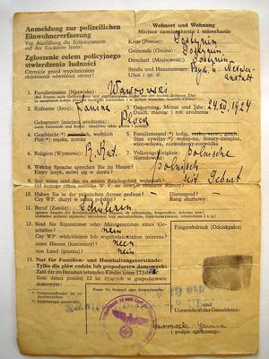 zgłoszenie ewidencyjne ludności
