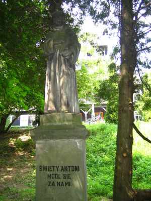 Figurka Św. Antoniego
znajduje się na terenie D.P.S. w Brwilnie. Wystawiona przez Ks. H. Kamińskiego- Kan. Hon. Pułtuskiego Prokuratora Sem. Duch. w Płocku, 12 czerwca 1933 roku. Na pamiątkę 25-lecia Biskupstwa J.E.A.J. Nowowiejskiego
