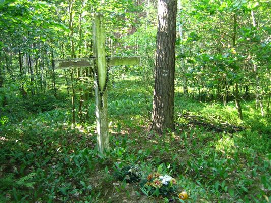 Pomnik w lasach Łąckich
jedno z trzech miejsc egzekucji
Słowa kluczowe: łąck pomnik hitlerowcy jaca