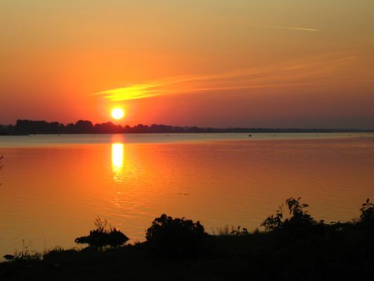 Zachód słońca nad Wisłą
