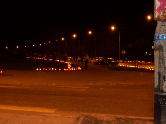 Ulica JP II
palące sie lampki na ul. Jana Pawła II
