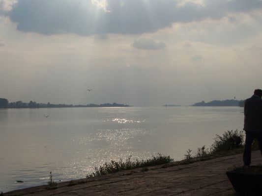 Zachód słońca nad Wisła
