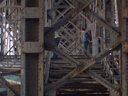 Most Kolejowo-Drogowy
widok od spodu 
