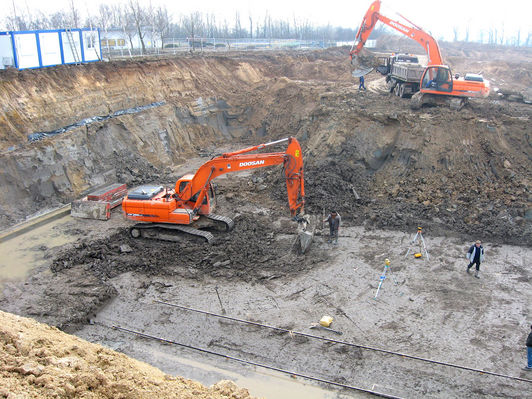 Przebudowa i rozbudowa oczyszczalni ścieków komunalnych dla miasta Płocka w Maszewie - etap I  
Budowa reaktora biologicznego
