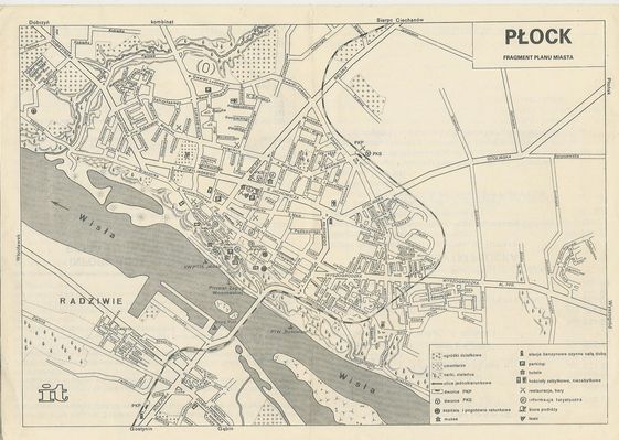 plan miasta Płocka - lata 80

