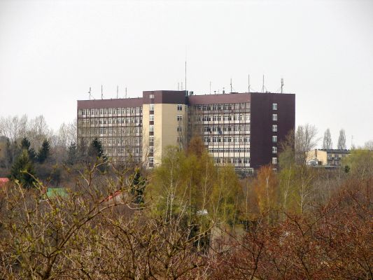 Widok z os. Skarpa na Szpital Wojewódzki
