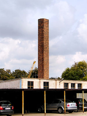 Komin na terenie PPRM
Wkrótce zostanie zburzony pod budowę Galerii Mosty

