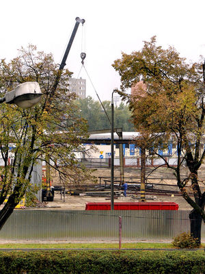 Rozbiórka hali na terenie PPRM
