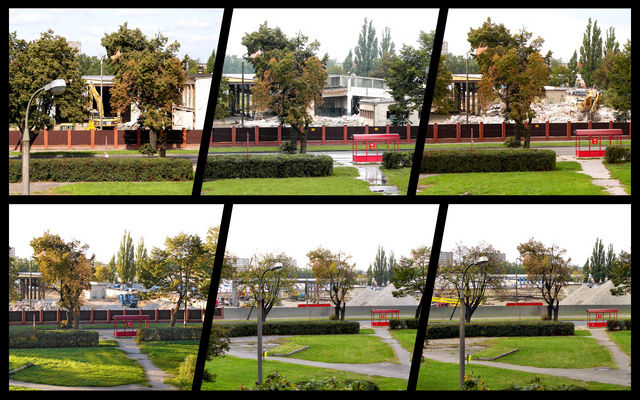 Wyburzanie PPRM pod budowę Galerii Mosty
VIII-X 2007
