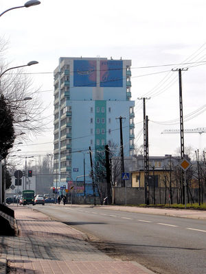 Ul. 11-go Listopada, widok w kierunku al. Jachowicza
