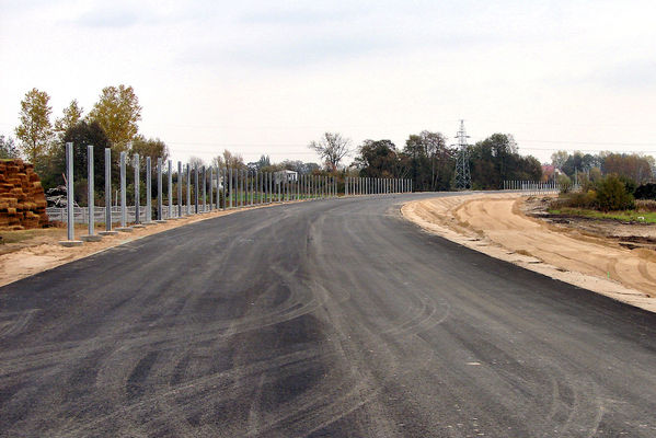 Budowa IV odcinka dróg dojazdowych do nowego mostu
Okolice ul. Łąckiej
