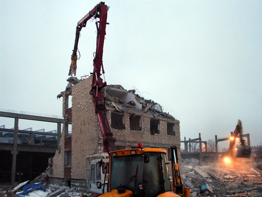 Wyburzanie biurowca PPRM pod zabudowę GH "Mosty"
ul. Tysiąclecia
