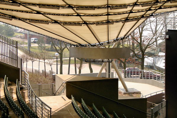 Widok z widowni amfiteatru
