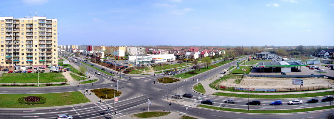 Panorama z ostatniego piętra Galerii Wisła
Widok na Zielony Jar, Gulczewo Nowe i Imielnicę
