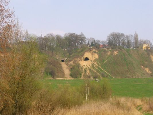 Widok z Sobótki na skarpę
